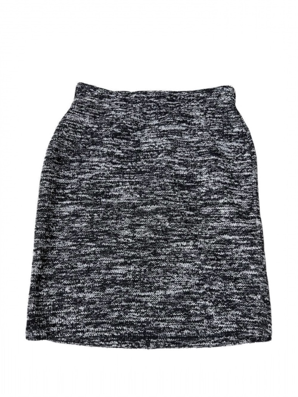 Women’s Max Studio Black‎ White  Elastic Waist Tweed Pull On Skirt Extra Small